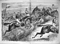 Antique Print 1881 Grand National Steeplechase Horse Racing Sport Jockeys 0 19th