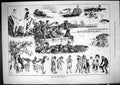 Antique Old Print 1881 Boat Race Spectators Oxford Cambridge University Sport