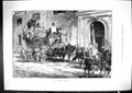 Old Antique Print 1881 Carnival Rome Entertainment Italy Horses Carriage 19th
