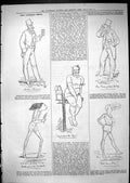 Old Antique Print 1881 Theatre Captious Critic Actors Belle Lillie Bridge 19th