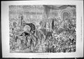 Original Old Antique Print Costume Festival Vienna Entertainment 1881 Victorian