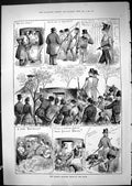 Old Antique Print Queen'S Drawing Room Transport Coach Mall London 1881 19th