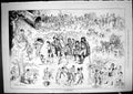 Antique Print 1881 Derby Horse Racing Spectators Travelling Coach Transport