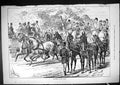 Original Old Antique Print Horses Coaching Park Transport 1881 19th
