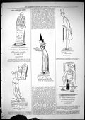Original Old Antique Print 1881 Captious Critic Charity Chelsea Hospital Gulle