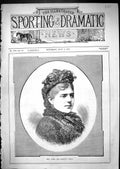 Antique Print Portrait Mme. Gabbi Her Majesty'S Opera Beautiful Woman 1881 19th