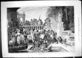 Original Old Antique Print 1881 Venetian Fete Entertainment Music Italy 19th