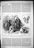 Old Print 1881 Romeo Juliet Oxford Agamemnon Theatre Benson Rourke Kenney 19th