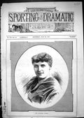Original Old Antique Print Portrait Mme. Christine Nilsson Beautiful Woman 1881