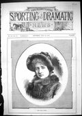 Original Old Antique Print 1881 Portrait Miss Kate Rorke Beautiful Woman 19th
