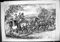 Old Antique Print 1881 Against The Collar Horses Transport Coach Sturgess 19th