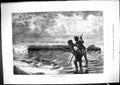 Old Antique Print 1881 Shooting Sea Coast Hunting Birds Men Weapons Sport 19th