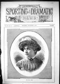 Original Old Antique Print 1881 Portrait Miss Kate Rorke Beautiful Woman Ref.2