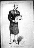 Old Antique Print 1881 Portrait Mr Carton Durant Imprudence Theatre Actor 19th