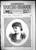 Old 1881 Portrait Beautiful Woman Miss Compton Folly Theatre Actress Victorian
