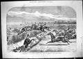 Antique Print 1881 Grand National Horse Racing Fall Clonnave Horses Jockeys