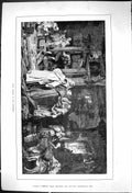 Antique Old Print 1881 Wine Making Cloisters Manufacturing Industry Grapes 19th
