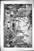 Old Print 1881 Scene Forster Ballet Der Spielmann Theatre Actors Fine Art 19th