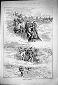 Old 1881 Fishing Lowestoft Pier Whiting Cooling Ness-Point Fish Fishe Victorian