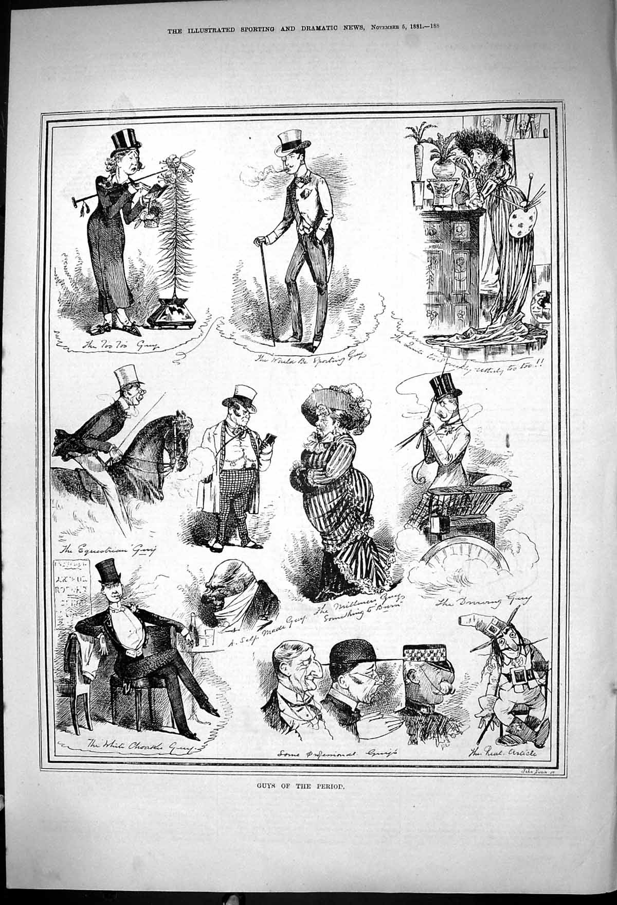 Old 1881 Guys Period Sport Policeman Smoking Men Transport John Swain Victorian