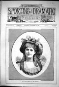 Antique Old Print 1881 Miss Violet Cameron Mascotte Theatre Beautiful Woman