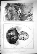 Antique Old Print 1881 Portrait Abbe Liszt November Sport Hunting Dog Sport