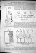 Old Print 1881 Captious Citic Theatre Sleeping Beauty Dresses Exhibition 19th