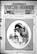 Original Old Antique Print 1881 Portrait Mlle. Marimon Beautiful Woman 19th