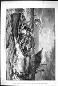 Old 1881 Wreckers Ship Wreck Life-Boat Rescue Davidson Knowles Fine A Victorian