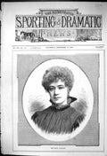 Original Old Antique Print 1881 Portrait Miss Maud Cathcart Beautiful Woman