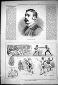 Old 1881 Mr Stuart-Wortley German Gymnastic Competition Boxing Fencin Victorian