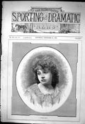 Original Old Antique Print 1881 Portrait Little Waif Beautiful Woman Victorian