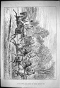 Old 1881 Workmen Tailors Holidays Hunting Horses Huntsmen Sport Sturg Victorian