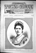 Original Old Antique Print 1882 Portrait Miss Ada Cavendish Beautiful Woman