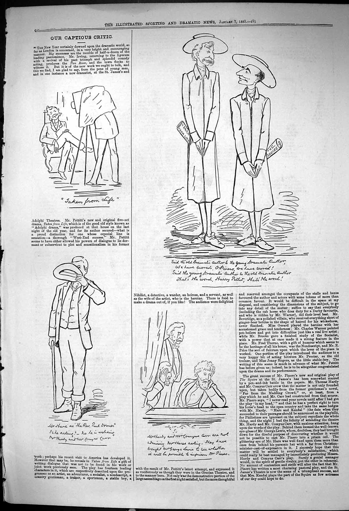 Old 1882 Captious Critic Theatre Hardy Photographer Rev. Paul Dormer Victorian