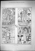Old 1882 Four Seasons Spring Summer Autumn Winter Weather John Swain Victorian