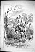 Old 1882 Hunting Horses Huntsmen Sport Countryside Sturgess John Swai Victorian