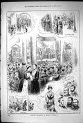 Old 1882 Dramatic Performance Brompton Hospital Lecture Hall Waiting Victorian