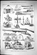 Old 1882 Exhibition Sporting Appliances Agricultural Hall Implements Victorian