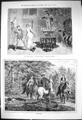 Old 1882 Le Petit Faust Porte St. Martint Theatre Hesitation Horses D Victorian