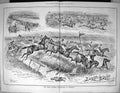 Old Print 1882 Grand National Steeplechase Liverpool Horse Racing Sport 0 19th