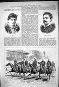 Old Portrait Miss Dundas Signor Giovanni Erba 1882 Mozufferpore Horse Victorian