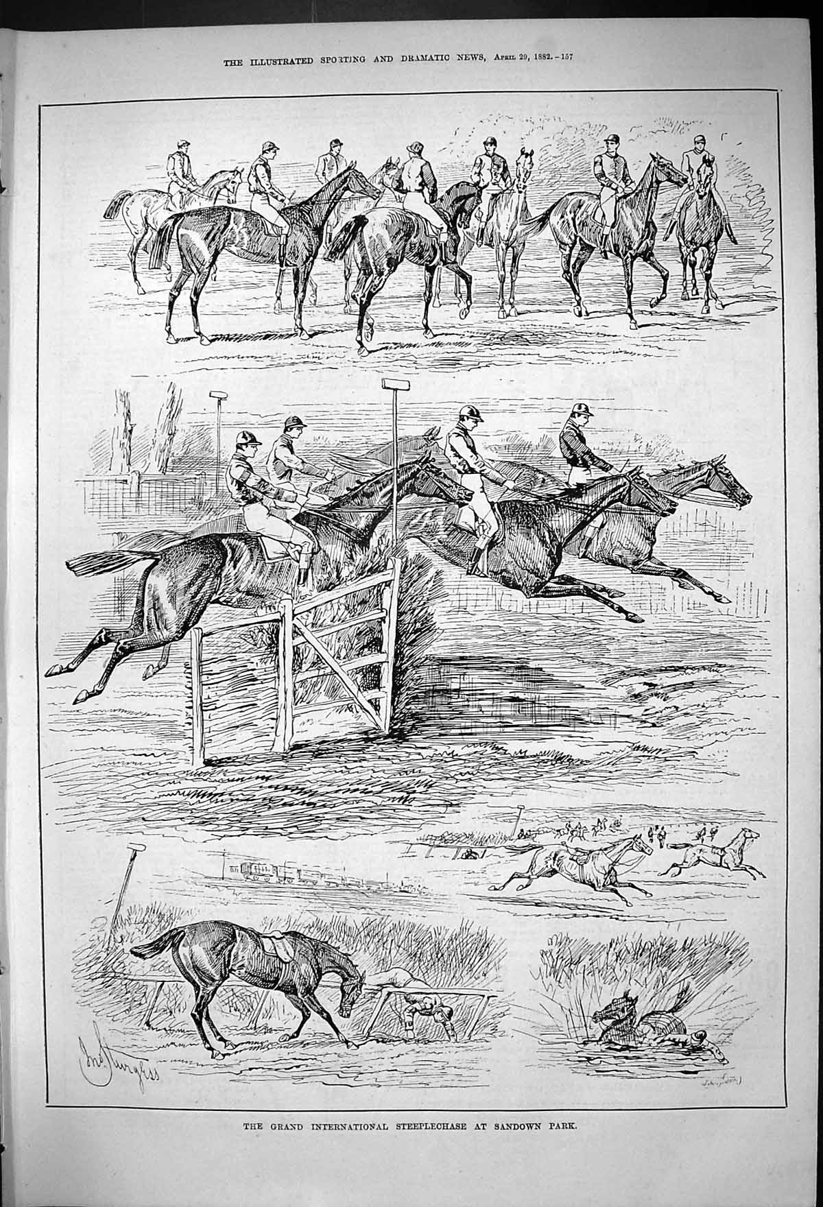 Old Grand International Steeplechase Sandown Park Horse Racing Sport