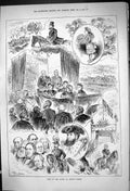 Antique Old Print 1882 Visit Queen Epping Forest Miss Buxton Royal Procession