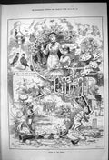 Old 1882 Gemini Astrology Twins Epsom Horse Racing Cricket Lambs Blat Victorian