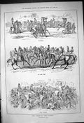 Old 1882 Derby Horse Racing Saddling Start Line Jockeys Winner Sport Victorian