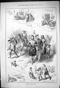 Original Old Antique Print 1882 Horse Racing South Africa Sport Scottish Siers