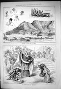 Old 1882 Regatta Table Bay Africa Boats Mr Edwin Booth Richelieu Thea Victorian