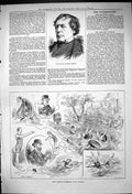 Old Print 1882 Portrait Benjamin Webster Kew Bridge Swimming Club Sports 19th