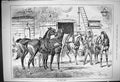 Original Old Antique Print 1882 Next Team Transport Horses Stable Boy Victorian